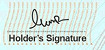 Holder's Signature